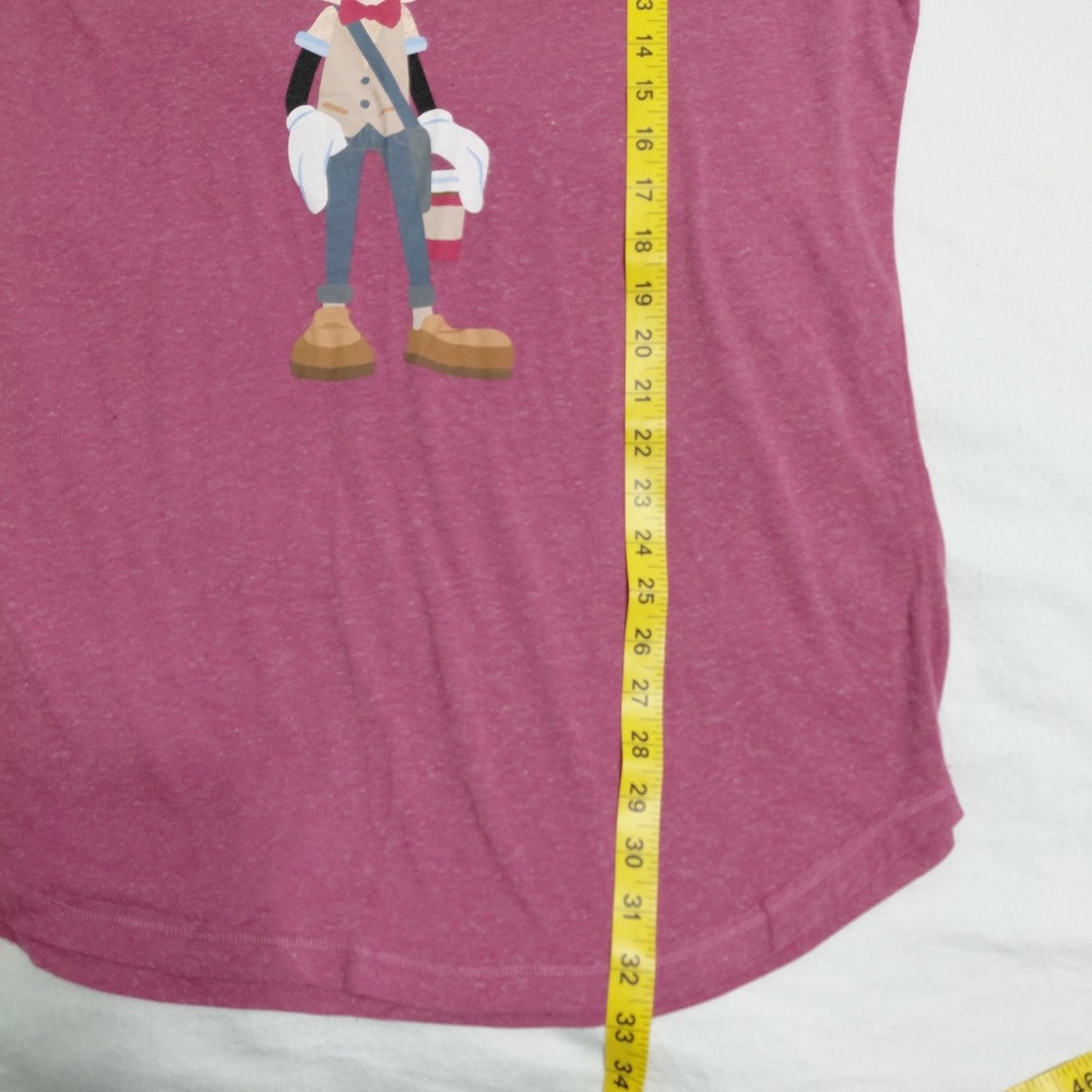 Disney Boutique Mickey Mouse Hipster Graphic Raglan Top Pink XXL - Picture 9 of 10